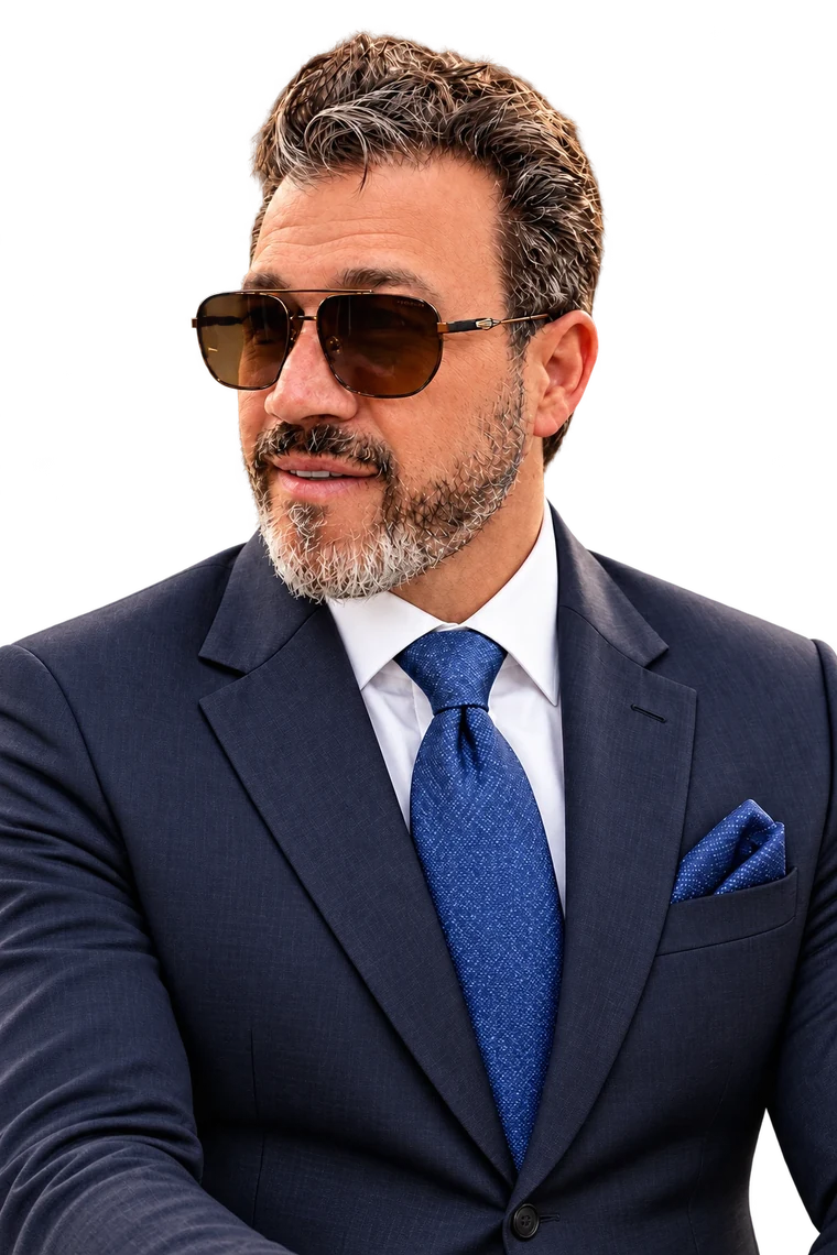 Luiz Scarpelli, advogado, de terno azul-marinho
